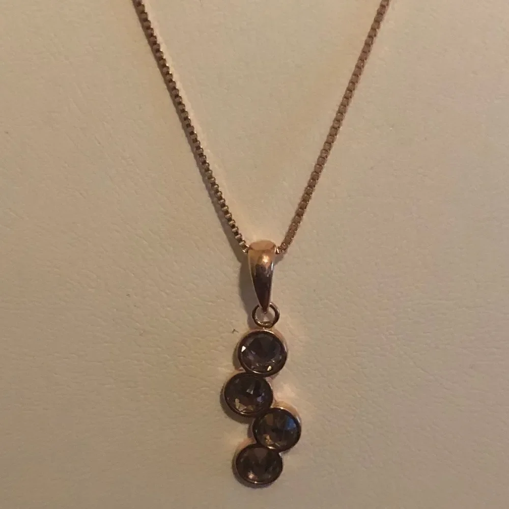 Swarovski authentic Crystals Rosa Gold plated